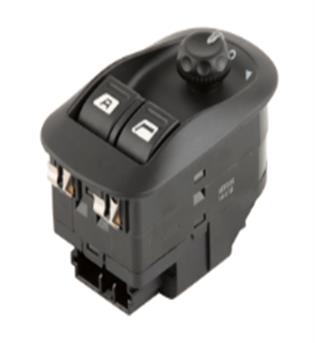کلید شیشه بالابر 206 دو سوکت قدیم تیپ 5 با تنظیم اینه SETCO(shako)
