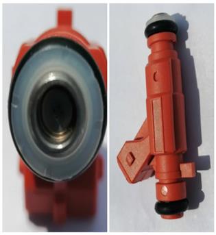 سوزن انژکتور 206 نارنجی چهار سوراخ سوکت مربع  تتراد